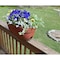 Emsco Group Railing Planter with Drainage Holes, 24in Weatherproof Resin Planter, Terracotta 2441-1 - alternate 2